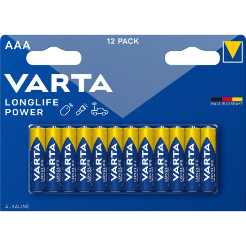 Varta pile Longlife Power AAA, blister de 12 pièces