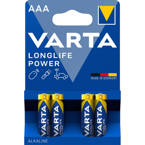 Varta pile Longlife Power AAA, blister de 4 pièces