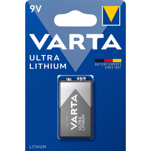 Varta pile Ultra Lithium 9V, blister de 1 pièce