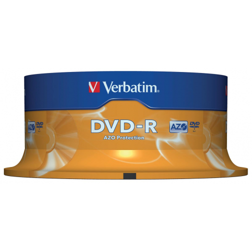Verbatim DVD gravable DVD-R, tour de 25 pièces
