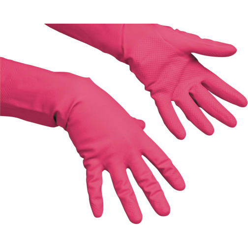 Vileda gants Multi Purpose, latex, small, rouge