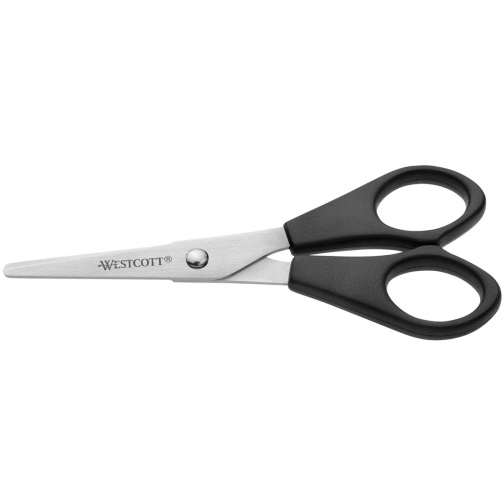 Westcott ciseaux, 13 cm, anneaux symétriques, noir