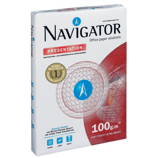 Navigator Presentation papier de présentation ft A3, 100 g, paquet de 500 feuilles